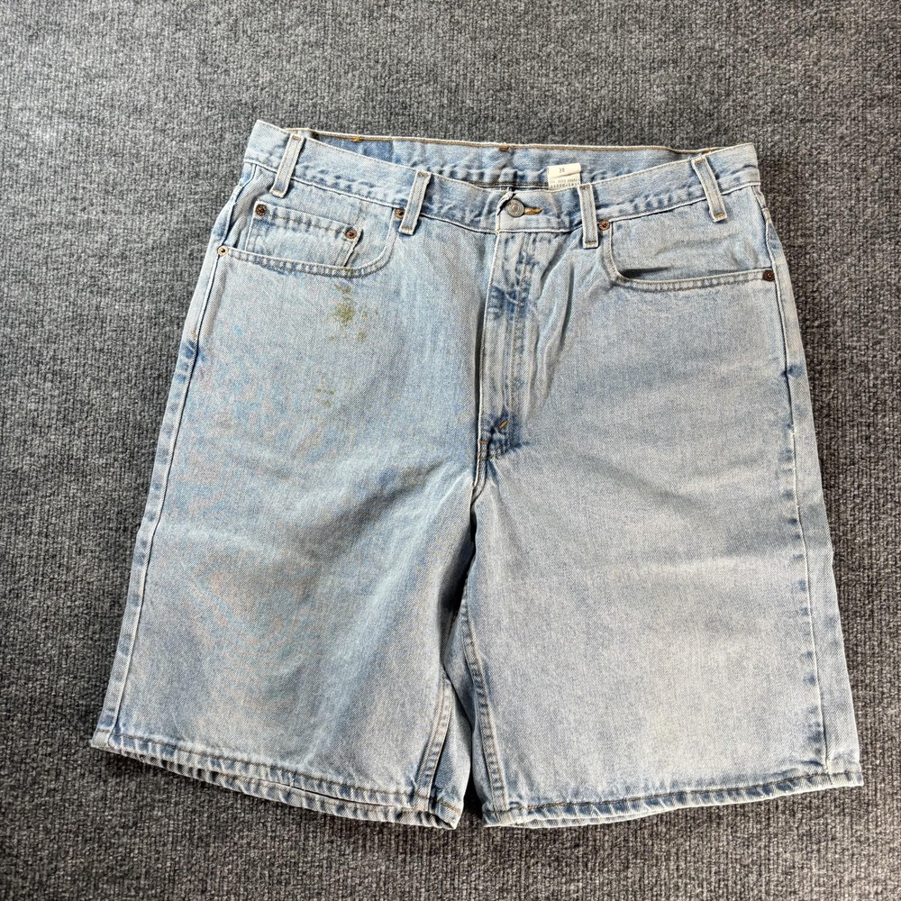 Levis 550 Shorts Mens 38 Blue Light Wash Denim‎ Relaxed Fit Bermuda Casual